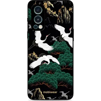 Pouzdro na mobilní telefon Lesklý kryt Mobiwear Glossy - OnePlus Nord 2 5G - G042G - Jeřábi (Prémiové lesklé pouzdro, obal, kryt Mobiwear Glossy na mobil OnePlus Nord 2 5G - G042G - Jeřábi, materiál Plast + TPU silikon - krytí po všech stranách, neošoupatelný potisk, tenké proveden