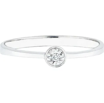 Prsten Zásnubní prsten z bílého zlata s diamantem 13ZP2100043I