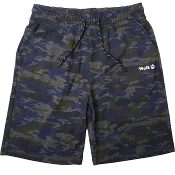 Chlapecké kraťasy Chlapecké kraťasy modrý maskáč Wolf T2338 Velikost: 140