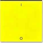 Kryt vypínače s potiskem 3559H-A00933 64 žlutá/kouřová černá Levit ABB