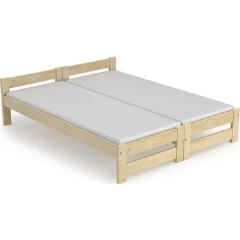 Šatní skříň Postel z masivu TANIA TWIN 2x 80x200 cm Barevné provedení: Šedá