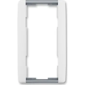 vypínač ELEMENT Dvojrámeček svislý bílá/ledová šedá ABB 3901E-A00121 04