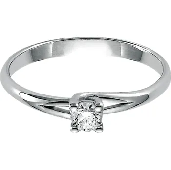 Prsten Zásnubní prsten z bílého zlata s diamantem LID3213015G7