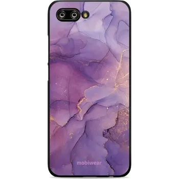 Pouzdro na mobilní telefon Lesklý kryt Mobiwear Glossy - Honor 10 - G050G - Fialový mramor (Prémiové lesklé pouzdro, obal, kryt Mobiwear Glossy na mobil Honor 10 - G050G - Fialový mramor, materiál Plast + TPU silikon - krytí po všech stranách, neošoupatelný potisk, tenké provedení,