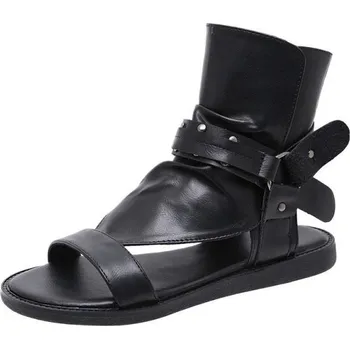 Dámské sandále Kotníkové sandály s otevřenou patou GoodDayGirl Fashion Barva: Černá, Velikost: 38