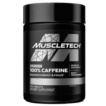 Anabolizér MuscleTech 100% Caffeine - 125 tablet