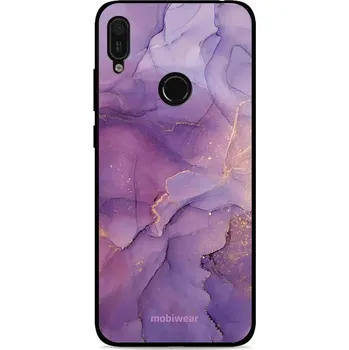 Pouzdro na mobilní telefon Lesklý kryt Mobiwear Glossy - Huawei Y6 2019 / Honor 8A - G050G - Fialový mramor (Prémiové lesklé pouzdro, obal, kryt Mobiwear Glossy na mobil Huawei Y6 2019 / Honor 8A - G050G - Fialový mramor, materiál Plast + TPU silikon - krytí po všech stranách,)