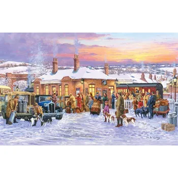 Puzzle Puzzle The House of Puzzles Večerní vlak, 1000 dílků + k objednávce puzzle zdarma