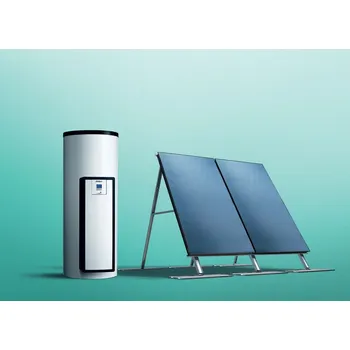 Ohřívač vody Vaillant Solární systém auroSTEP ISS 2.350 P pro plochou střechu, bivalentní 350l zásobník VIH S2 350/4 B