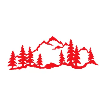 Samolepící dekorace SAMOLEPKA Krajina hory 033 pravá (10 - červená) NA AUTO, NÁLEPKA, FÓLIE, POLEP, TUNING, VLASTNÍ TEXT, TISK, AUTOSAMOLEPKY.cz, POLEPY, OBRÁZEK, LOGO, SAMOLEPKY