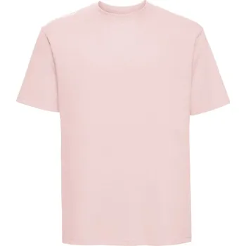 Pánské tričko z těžké bavlny Authentic Russell Barva: Růžová jemná, Velikost: XS