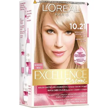Barva na vlasy L Oreal Paris Excellence Creme barva na vlasy 10,21 Very Light Pearl Blonde (3600010022633)