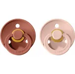 BIBS Colour cumlíky z prírodného kaučuku 2ks - veľkosť 1 - Woodchuck / Blush