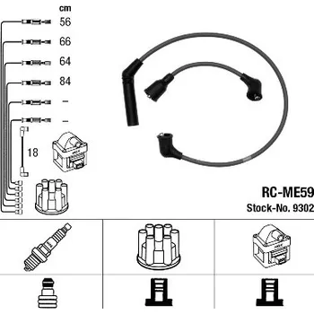 Zapalovací kabel NGK Sada kabelů pro zapalování 9302