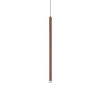 Lodes A-tube Nano Medium cluster, hnědé závěsné svítidlo s čirým kabelem, 3W LED 3000K, 60cm