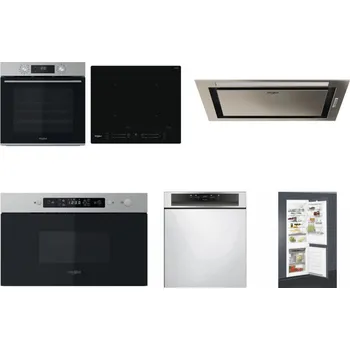 Set domácích spotřebičů WHIRLPOOL OMK58CU1SX + WHIRLPOOL WL S7260 NE + WHIRLPOOL WCT3 64 FLB X + WHIRLPOOL MBNA910X + WHIRLPOOL WBC 3C34 PF X + WHIRLPOOL ART 65031