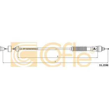 Spojkové lanko COFLE Tažné lanko, ovládání spojky 112198