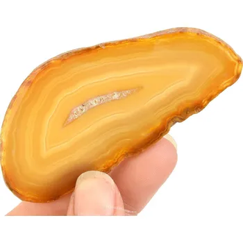 Přírodní kámen Achát plátek s dutinou z Brazílie (28g)