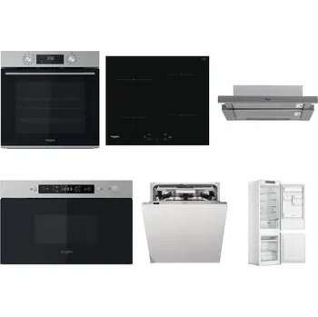 Set domácích spotřebičů WHIRLPOOL OMK58CU1SX + WHIRLPOOL WS Q2760 BF + WHIRLPOOL AKR 749/1 IX + WHIRLPOOL MBNA910X + WHIRLPOOL WIO 3T133 PLE + WHIRLPOOL WHC18 T311