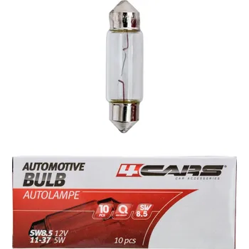 Autožárovka 4CARS Žárovka SW8.5 12V 5W 11x37 10ks
