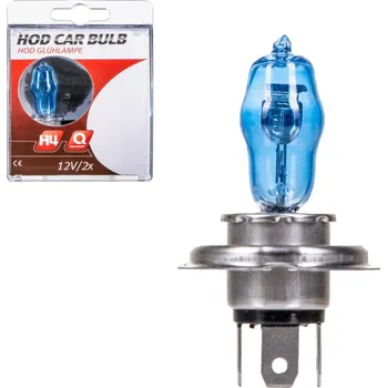 Autožárovka 4CARS Hi-quality H4 HOD Nejvěrnější imitace xenonového osvětlení - super bílá 2ks