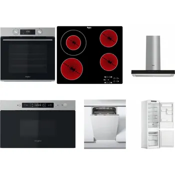 Set domácích spotřebičů WHIRLPOOL OMK58CU1SX + WHIRLPOOL AKT 8130/NE + WHIRLPOOL WHBS 62F LT K + WHIRLPOOL MBNA910X + WHIRLPOOL WSIC 3M27 C + WHIRLPOOL WHC18 T311