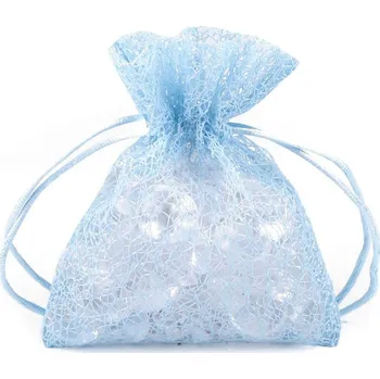 Výtvárné potřeby Dárkový pytlík 10x13 cm, barva 3 modrá světlá