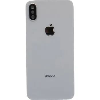 Pouzdro na mobilní telefon Apple Iphone XS zadní sklo + sklíčko kamery - stříbrná barva (Silver)