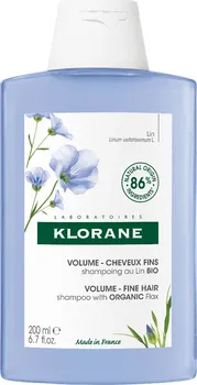 Šampon Klorane Šampon pro objem jemných vlasů s BIO lnem 200 ml