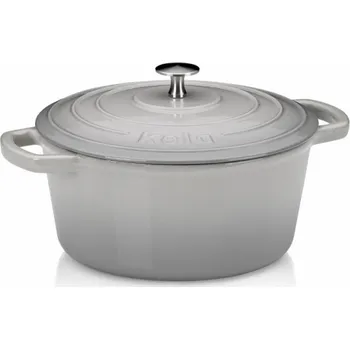 Hrnec Pekáč litinový s poklicí CALIDO 24 cm šedá KL-12606