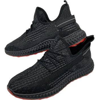 Pánské tenisky Desun Pánské černé šněrovací tenisky 01 Barva: Černá, Velikost: 43