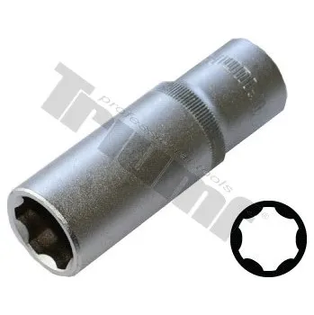 Gola hlavice 1/4" prodloužená nástrčná hlavice s povrchovým pohonem - 13 mm