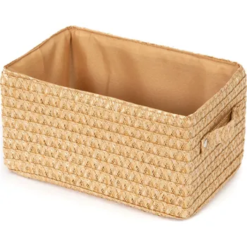 Úložný košík Compactor LILOU, tkaný polypropylen, 23 x 15 x 12 cm, Beige - béžový