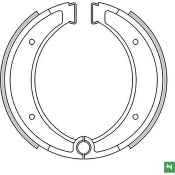 Brzdová čelist NEWFREN brzdové čelisti - pakny přední/zadní HUSQVARNA AE 500 84-, CR 125 81-84, CR 240/250/390, CR 430 81-81, CR 490 83-, (162X25mm) (NEWFREN brzdové čelisti - pakny přední/zadní HUSQVARNA AE 500 84-, CR 125 81-84, CR 240/250/390, CR 430 81-81, CR 490 83