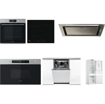 Set domácích spotřebičů WHIRLPOOL OMK58CU1SX + WHIRLPOOL WS Q2760 BF + WHIRLPOOL WCT3 64 FLB X + WHIRLPOOL MBNA910X + WHIRLPOOL WSIO 3O34 PFE X + WHIRLPOOL WHC18 T311