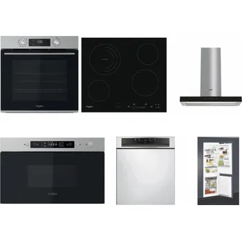 Set domácích spotřebičů WHIRLPOOL OMK58CU1SX + WHIRLPOOL AKT 8900 BA + WHIRLPOOL WHBS 62F LT K + WHIRLPOOL MBNA910X + WHIRLPOOL WBC 3C34 PF X + WHIRLPOOL ART 65031