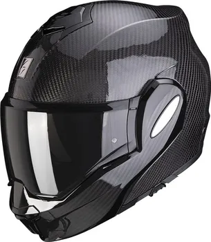 Helma na motorku Scorpion Exo-Tech Evo Carbon lesklá černá