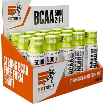 Protein Extrifit BCAA 5000 2:1:1 Shot 15 x 90 ml