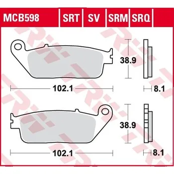 Brzdová destička TRW ZF brzdové destičky KH142 sintrované BMW C-EVOLUTION 14-, C 650 11-, SUZUKI BURGMAN 650 04-, přední (TRW ZF brzdové destičky KH142 sintrované BMW C-EVOLUTION 14-, C 650 11-, SUZUKI BURGMAN 650 04-, přední)