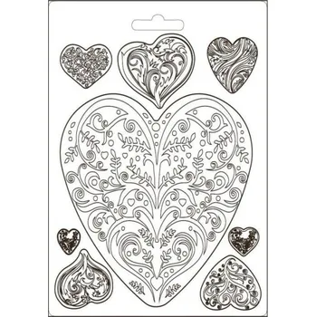 Forma na odlévání Stamperia You and me srdce forma na odlévání A5