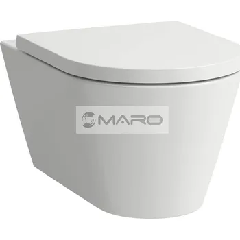Klozet LAUFEN Kartell WC klozet závěsný s vírovým splachováním Silent Flush, délka 54,5 cm, bílá matná, H8213317570001