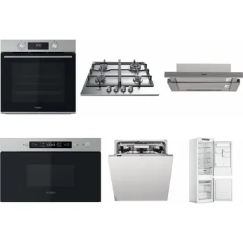 Set domácích spotřebičů WHIRLPOOL OMK58CU1SX + WHIRLPOOL TKRL 661 IX EU + WHIRLPOOL AKR 5390/1 IX + WHIRLPOOL MBNA910X + WHIRLPOOL WIO 3O540 PELG + WHIRLPOOL WHC18 T311
