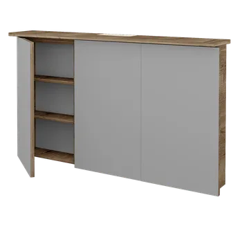 Koupelnový nábytek Dřevojas Třídveřová galerka SANI GA3O 120 - D21 Tobacco