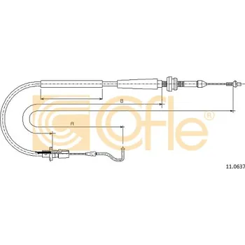 Plynové lanko COFLE Lanko plynu 110637