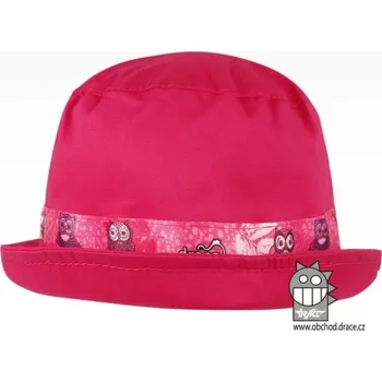 Klobouk Bavlněný letní klobouk Dráče - Palermo 18, sytě růžová, sovičky Barva: Růžová, Velikost: 46-48