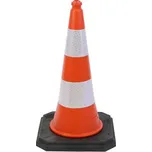 Dopravní kužel s vysokou stabilitou, 75 cm, oranžová / reflexní bílá