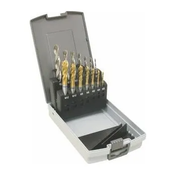 Vrták NÁSTROJE CZ Sada vrtáků CZ004 a závitníků do slep. děr DIN371(2260)+DIN376(4260) - SV338RCZ004HSSCO5-14BP