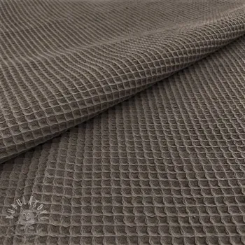 Bavlna s vaflovou vazbou anthracite