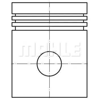 Píst motoru MAHLE ORIGINAL Píst 0121200D
