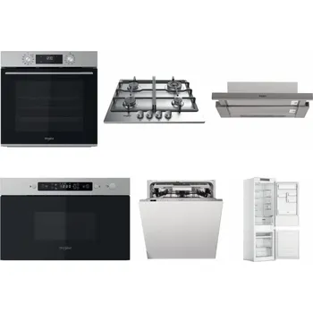 Set domácích spotřebičů WHIRLPOOL OMK58CU1SX + WHIRLPOOL TKRL 661 IX EU + WHIRLPOOL AKR 5390/1 IX + WHIRLPOOL MBNA910X + WHIRLPOOL WIO 3T133 PLE + WHIRLPOOL WHC18 T311